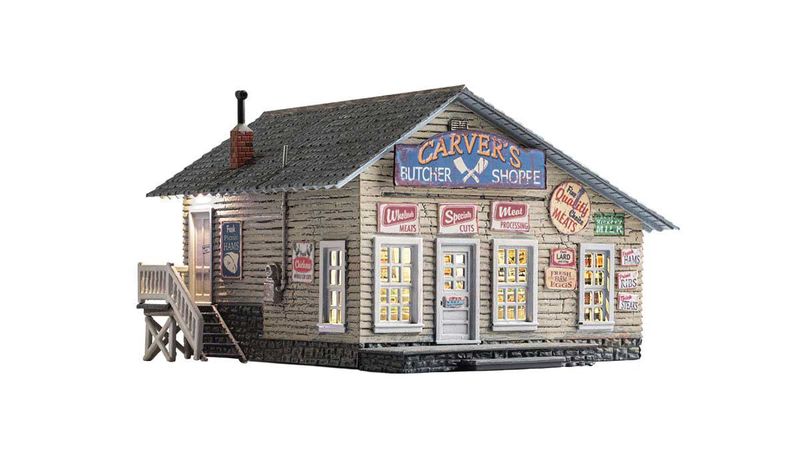 O Scale Lighted - Carver&#39;s Butcher Shoppe
