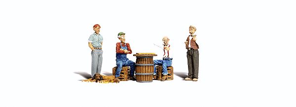 O Scale  Checkers Players pkg(4)