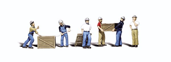 O Scale  Dock Workers pkg(6)