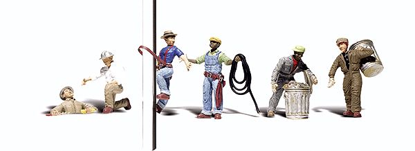 O Scale  City Workers pkg(6)