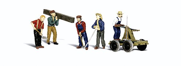 O Scale  Rail Workers pkg(5)