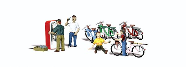 O Scale  Bicycle Buddies pkg(4)