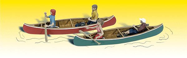 O Scale  Canoers