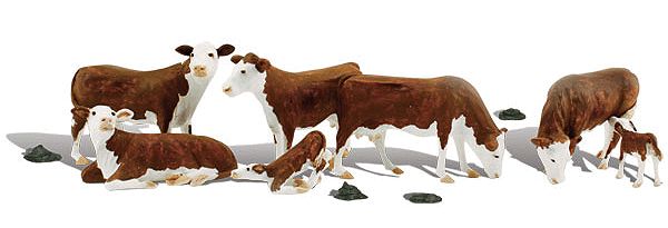 O Scale  Hereford Cows -pkg(7)