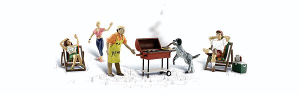 O Scale  Backyard Barbeque
