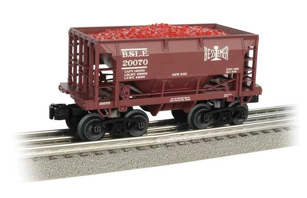 O scale - 70-Ton Ore Car - 3-Rail Ready to Run - Williams -- Bessemer &amp; Lake Erie