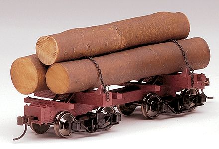 On30 - Spectrum(R) Skeleton Log Car pkg(3) -- With Logs