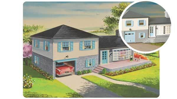O Scale - 75th Anniversary Split-Level House - Plasticville U.S.A.(R) -- Kit - 75th Anniversary Packaging