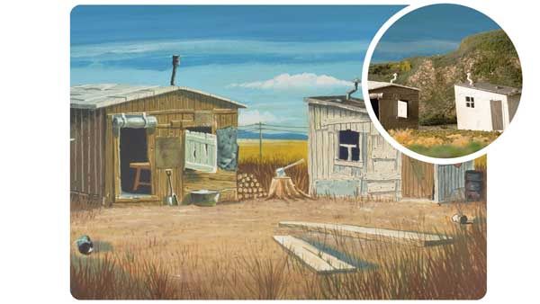 O Scale - Plasticville U.S.A.(R) -- Hobo Shacks Kit (75th Anniversary Packaging)