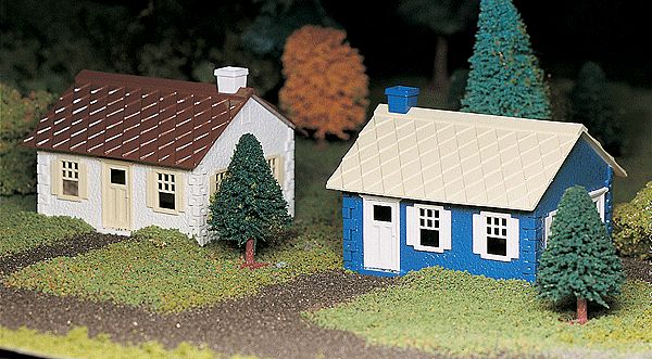 O Scale - Plasticville U.S.A.(R) Classic Kits -- Cape Cod House pkg(2)