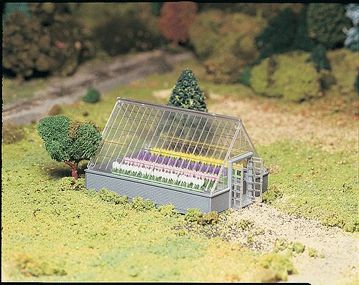 O Scale - Plasticville U.S.A.(R) Classic Kits -- Greenhouse w/Flowers
