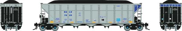 HO SCALE - AutoFlood III Rapid Discharge Coal Hopper w/Load, Select: Railroad Of Lies ROLX #7009