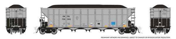HO SCALE - AutoFlood III Rapid Discharge Coal Hopper w/Load 6-Pack, Select: Duke Power DKPX Set #1
