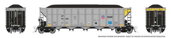 HO SCALE - AutoFlood III Rapid Discharge Coal Hopper w/Load 6-Pack
