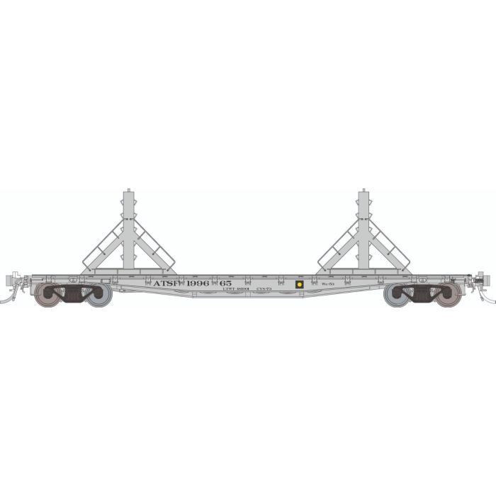 Class F30D 50&#39; Welded Rail Car 6-Pack, Select: Santa Fe Set #1 (gray)
