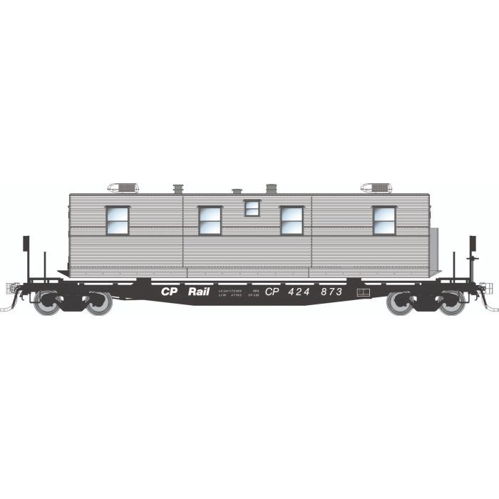 Class F30A 50' Flatcar w/Office, Kitchen, Diner Trailer 3-Pack