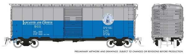 HO SCALE - 1937 AAR 40' Boxcar w/Square Corner