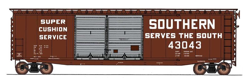 HO 50&#39; DD Boxcar - Southern