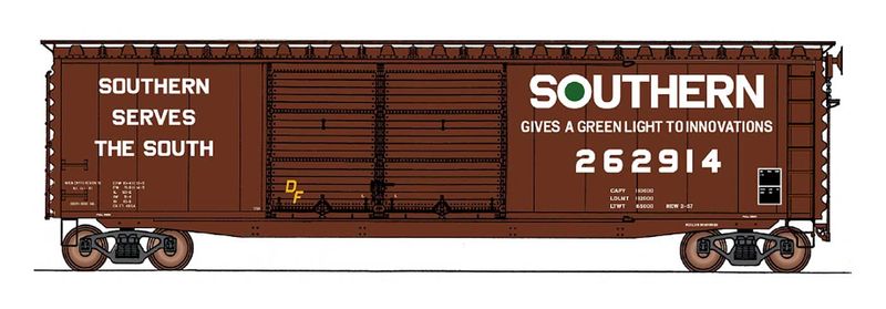 HO 50&#39; Double Door Boxcar - Southern