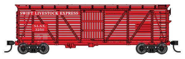 40' Wood Stock Car with Dreadnaught ends