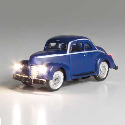 Blue Coupe - Just Plug(R) Lighted Vehicle -- Blue O