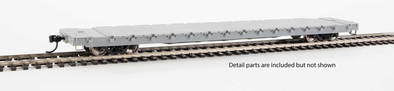 60' Pullman-Standard Bulkhead Flatcar  - Undecorated