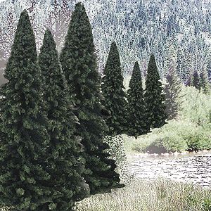 Evergreen Tree Value Pack - Ready Made Trees(TM), Select: 2 to 4" 5.1 to 10.2cm pkg(18)