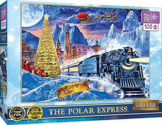 Jigsaw Puzzle - 100  Pieces, Select: The Polar Express Glow