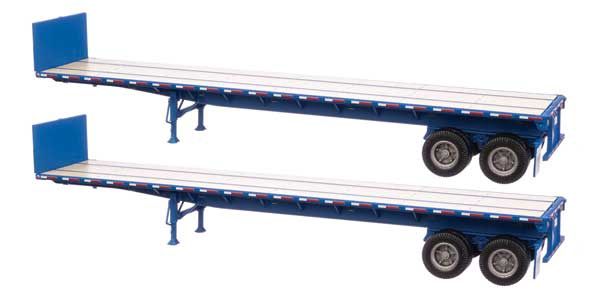 40' Flatbed Trailer - Ready to Run - 2-Pack, Select: Blue