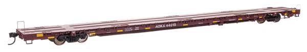 89' Greenbrier TTX 110-Ton Flatcar, Select: Greenbrier Mgmt Svcs AOKX #44015