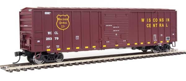 50' ACF Exterior Post Boxcar - Ready to Run -- Wisconsin Central #25379
