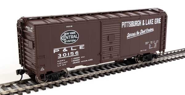 40' AAR Modified 1937 Boxcar - Ready to Run -- New York Central Pittsburgh &amp; Lake Erie #30156