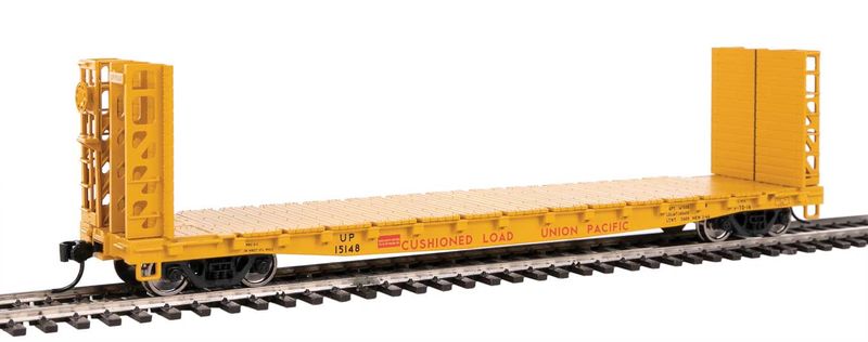 53' GSC Bulkhead Flatcar - Ready to Run -- Union Pacific(R) #15080 (Armour Yellow, red)