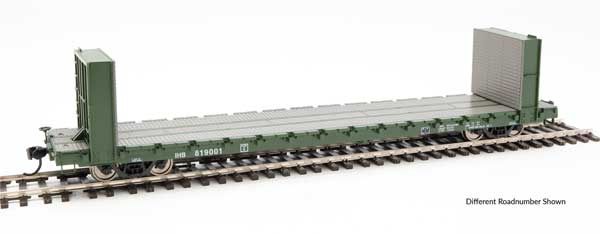 60' Pullman-Standard Bulkhead Flatcar (48' IL) - Ready to Run -- Indiana Harbor Belt #819003