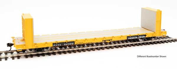 60' Pullman-Standard Bulkhead Flatcar (48' IL) - Ready to Run -- PTTX #92344