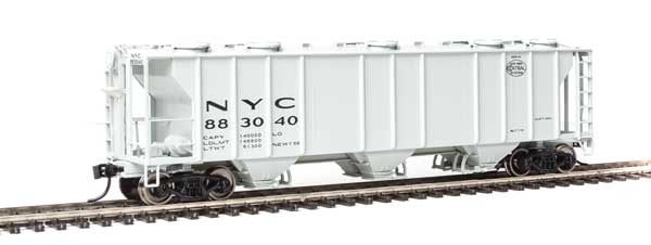 50' Pullman-Standard PS-2 2893 3-Bay Covered Hopper - Ready to Run -- New York Central #883090