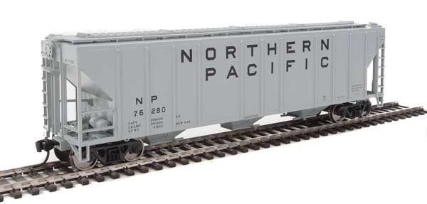 50' Pullman-Standard PS-2 CD 4427 Covered Hopper - Ready To Run -- Northern Pacific #76280 (gray, black)