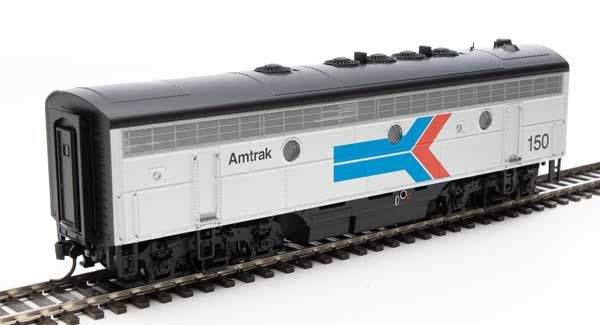 EMD F7 A-B Set - ESU Sound and DCC -- Amtrak(R) #100, 150 (Phase I; silver, red, blue, black)