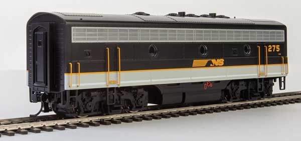 EMD F7 A-B Set - ESU Sound and DCC -- Norfolk Southern #270, #275 (Tuxedo: black, Imitiation Aluminum, Dulux Gold)