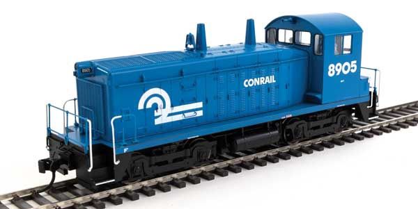 Sw7 Front EMD SW7 - ESU Sound & DCC -- Conrail #8905 (Phase II; blue, white)