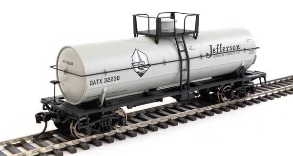 36' Chemical Tank Car - Ready to Run -- Jefferson Chemical GATX #32236