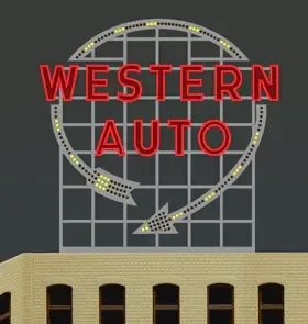 Western Auto Sign