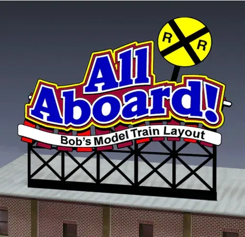All Aboard Sign (Sm)