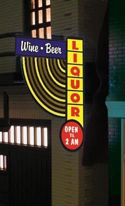 Liquor Sign (Fan Sm Left)
