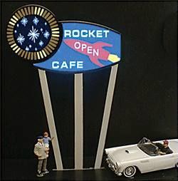 Rocket Cafe Sign