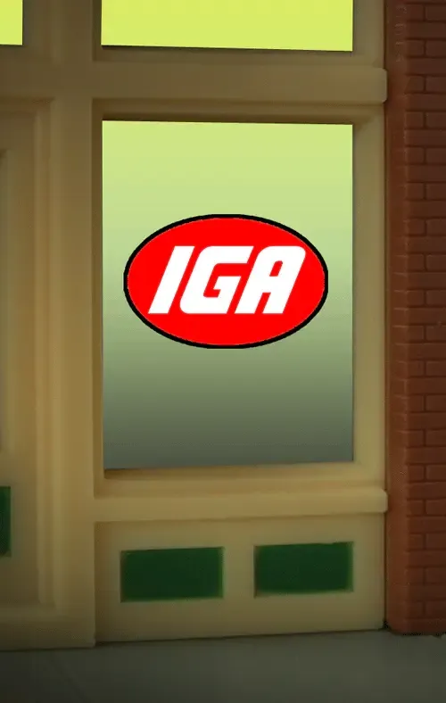 IGA Window Sign