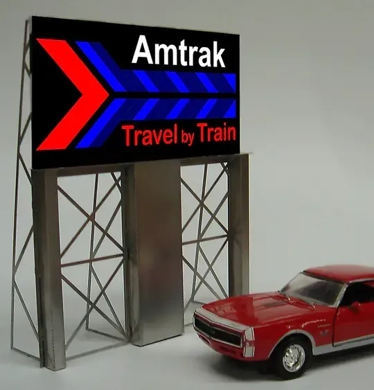 Amtrak Sign