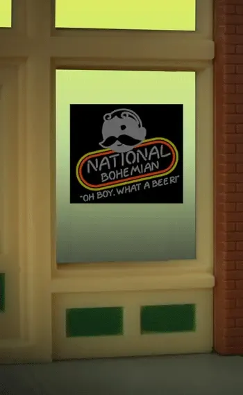 Natty Boh Window Sign