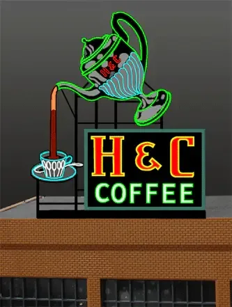 H&amp;C Coffee Sign