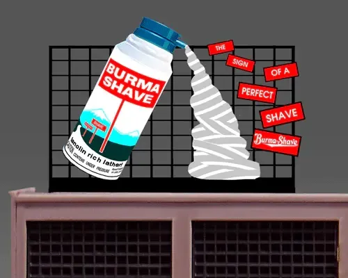 Burma Shave Sign (Lg)